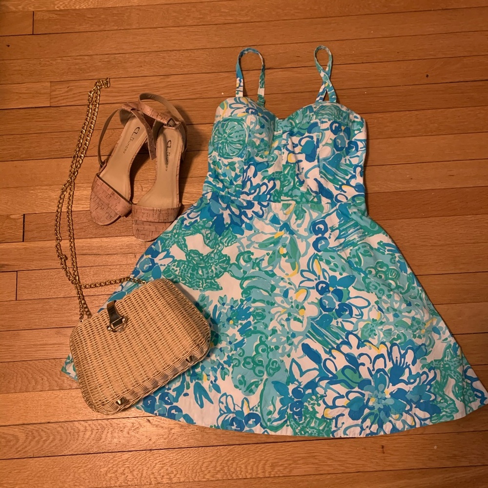 🦋 Blue Lily Flare Dress 🦋